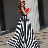 Women's Stripe Maxi Dress  